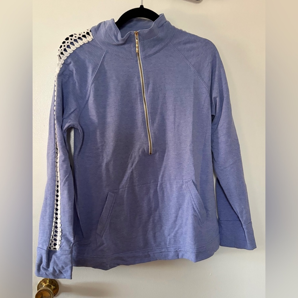 EUC Lilly Pulitzer Skipper Popover with Lace - Medium